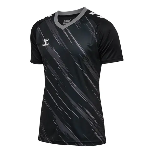 Tricou hummel MATCH TRIUMPH - 2330 BLACK/STEEL GRAY, M