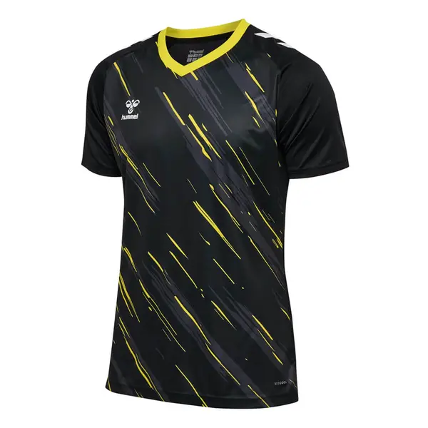 Tricou hummel MATCH TRIUMPH - 5138 BLACK/BLAZING YELLOW, M