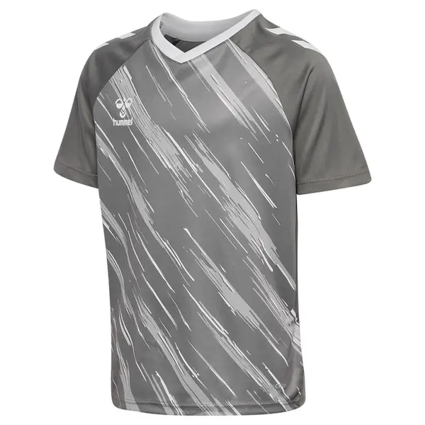 Tricou hummel MATCH TRIUMPH Copii - 1299 STEEL GRAY/WHITE, 152