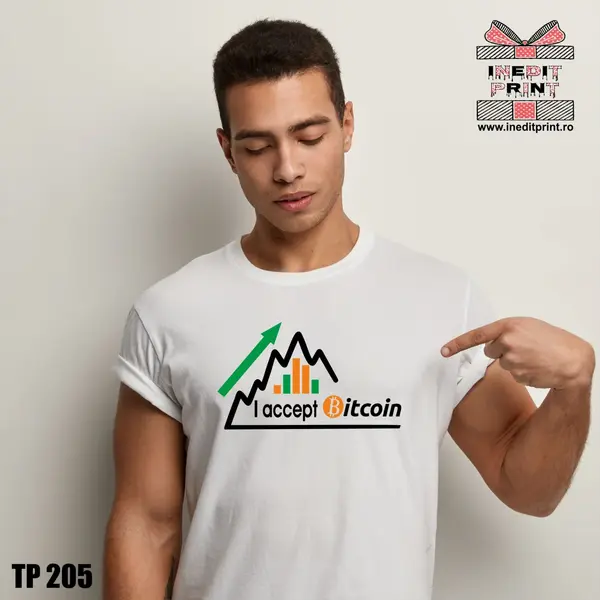 Tricou I accept Bitcoin TP205 -
