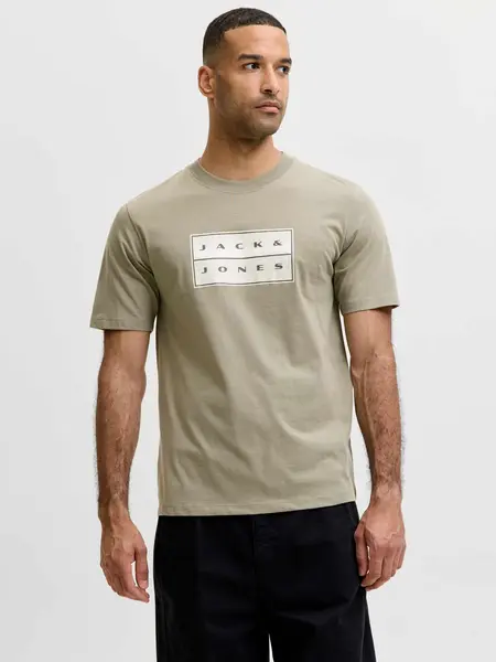 Tricou Jcofusion Box Print Ss Cn Noos