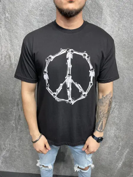 TRICOU LOVE OF SKELETONS BLACK TSAS261(1038) (MĂRIME: M)