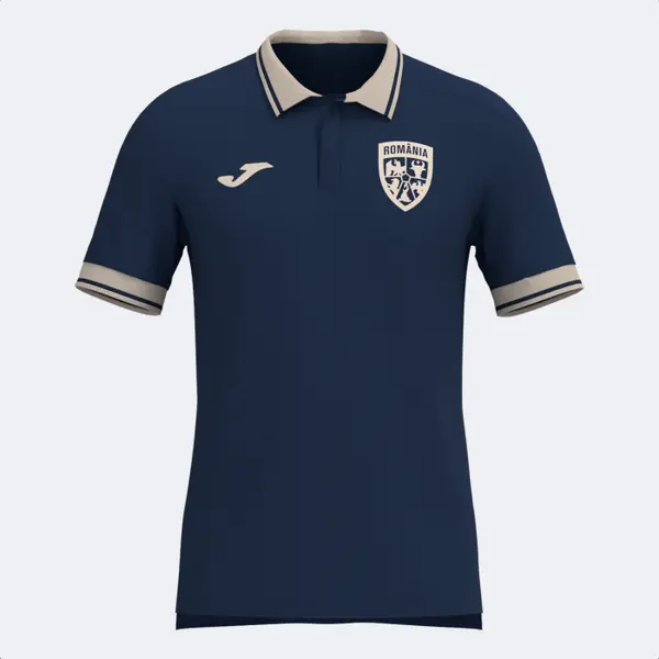 Tricou Oficial de prezentare Polo adulti Joma Romania 25 26 Albastru