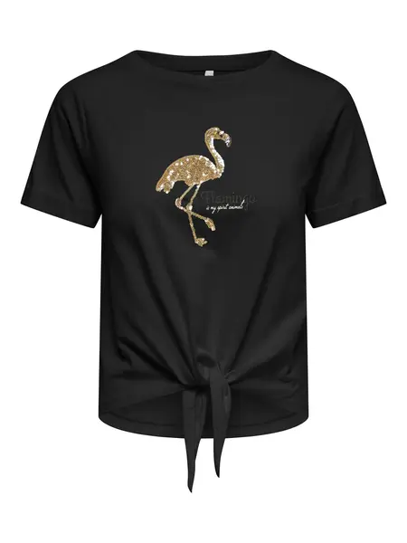 Tricou Onldora S/s Knot Fold-up Top Jrs