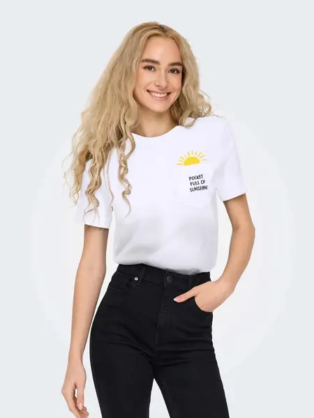 Tricou Onlpolly Reg S/s Pocket Top Box Jrs