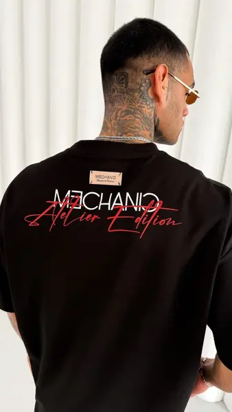 TRICOU OVERSIZE MECHANIC ATILER BLACK TSMH5(M25-37) (MĂRIME: L)