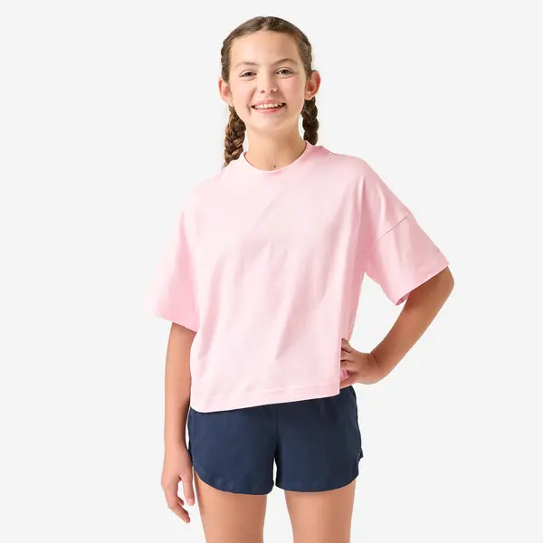 Tricou oversize pentru sport Roz Fete