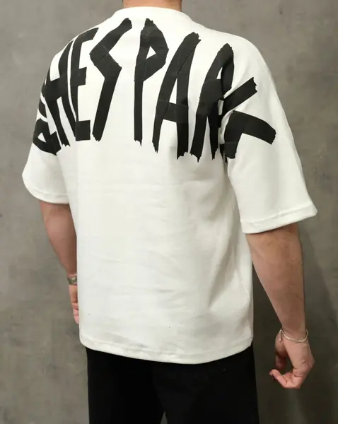 TRICOU OVERSIZED RICHES PARIS ECRU TSAS474(1019-1) (MĂRIME: L)