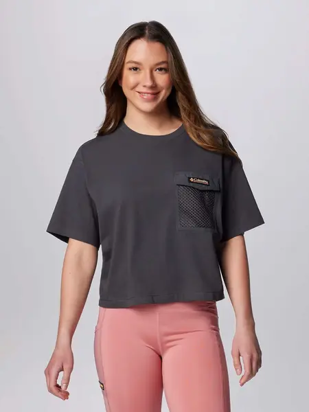 Tricou Painted Peak Knit Ss Cropped
