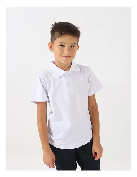 Tricou pentru baietei stil POLO model alb