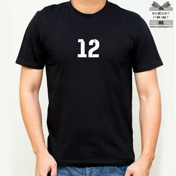 Tricou personalizat copii si adulti TF10.1 L, Tricou negru Bărbat