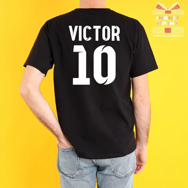 Tricou personalizat copii si adulti TF10.1 S, Tricou negru Bărbat