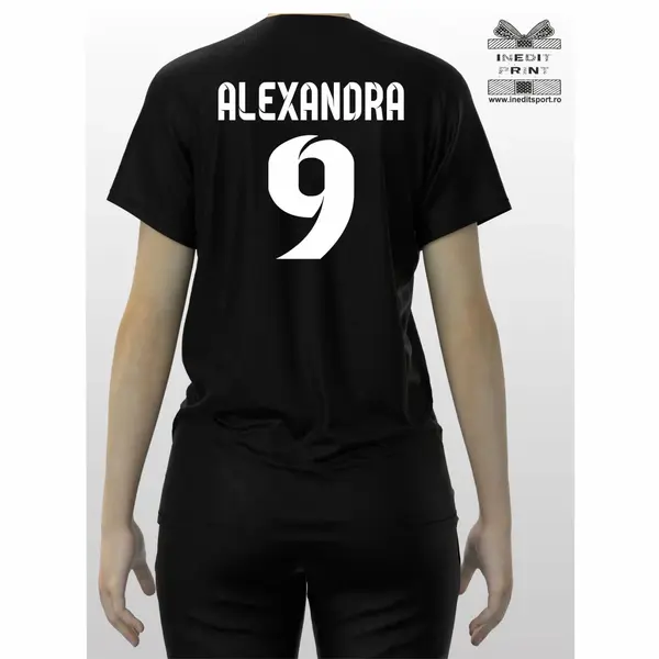 Tricou personalizat copii si adulti TF10.1 S, Tricou negru Damă