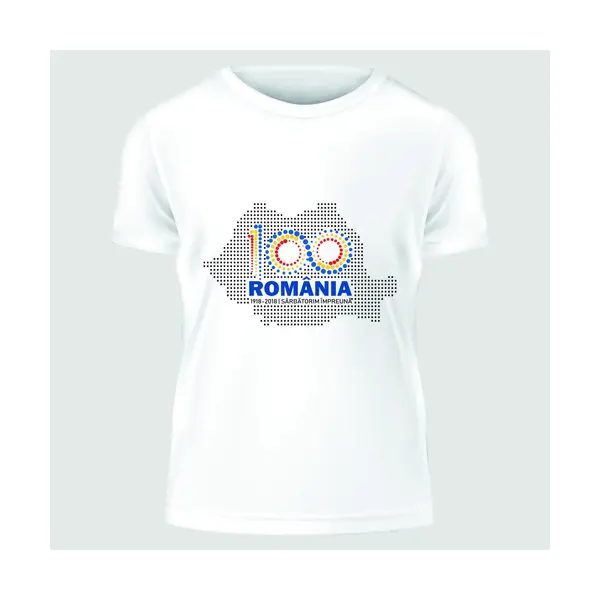 Tricou personalizat Romania 100
