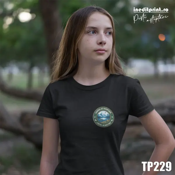 Tricou personalizat tabere TP229 Negru Dama, 2XL