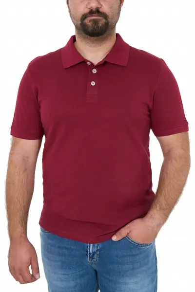 Tricou polo clasic, big size, Patrik, grena (Marime tricou: S)