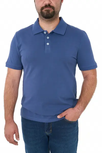 Tricou polo clasic, Patrik, albastru denim (Marime tricou: S)