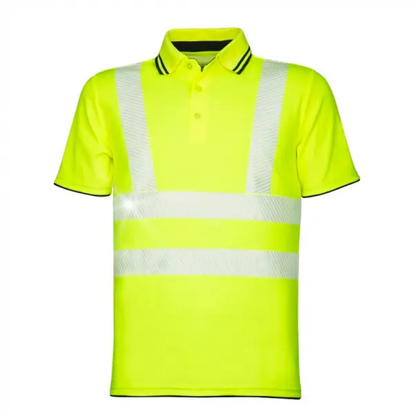 Tricou polo galben reflectorizant cu maneca scurta, Ardon Signal 3XL, GALBEN FLUO