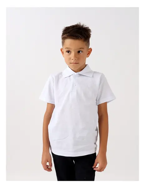 Tricou Polo Junior alb