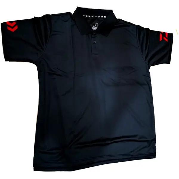Tricou Polo Negru Logo Rosu Marime XL