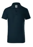 Tricou polo pique copii albastru 134 / 8 ani Tricou polo pique copii albastru 134 / 8 ani