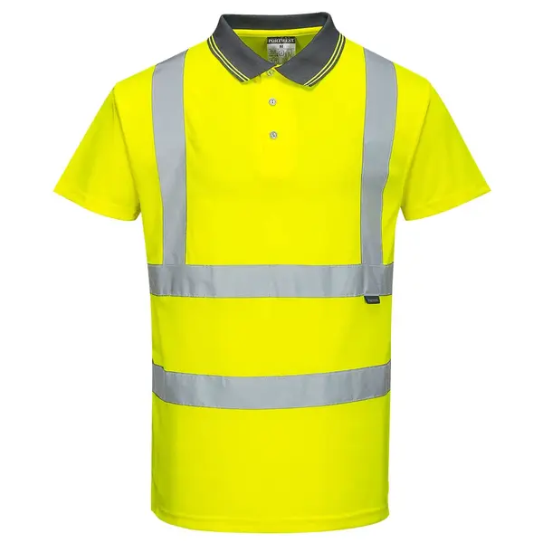 Tricou polo protectie reflectorizant galben Portwest Hi-Vis Marime S Tricou polo protectie reflectorizant galben Portwest Hi-Vis Marime S