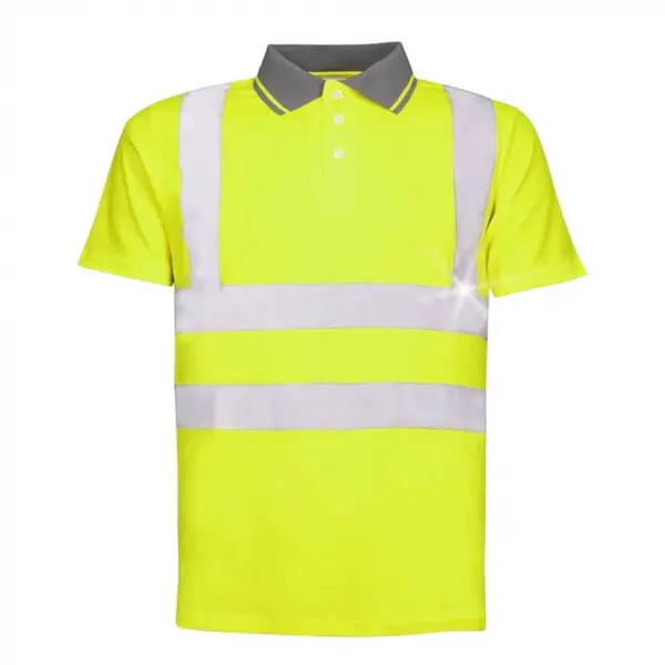 Tricou polo reflectorizant cu maneca scurta, culoarea galben, Ardon REF 201 4XL, GALBEN FLUO