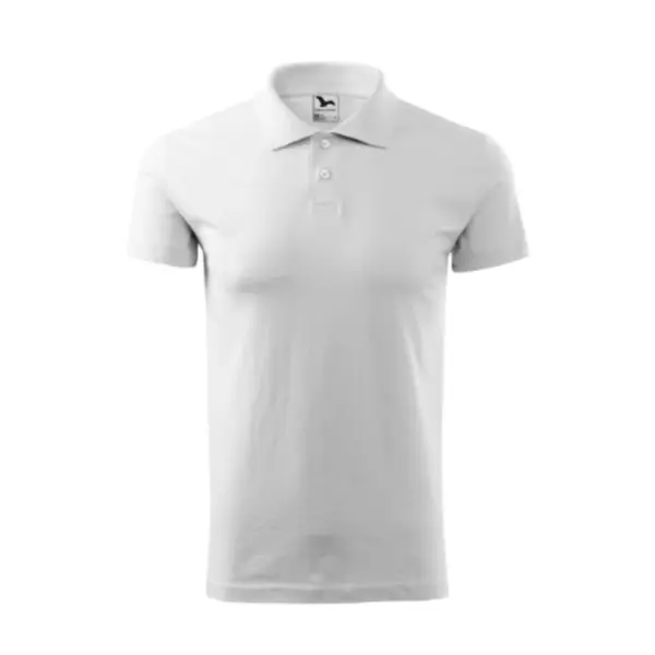 Tricou Polo Single J. - TPO1 Alb-Barbat, 2XL