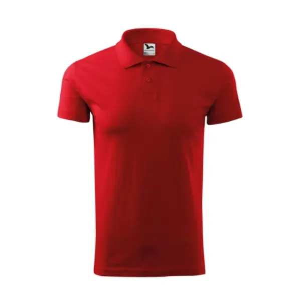 Tricou Polo Single J. - TPO1 Rosu-Barbat, 2XL