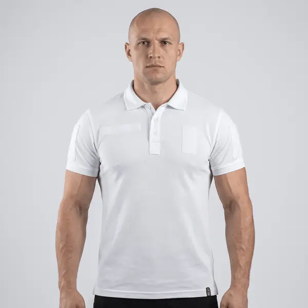 Tricou polo tactic M-TAC - ALB / L