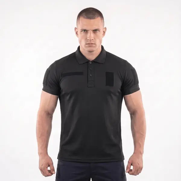 Tricou polo tactic M-TAC - NEGRU / L