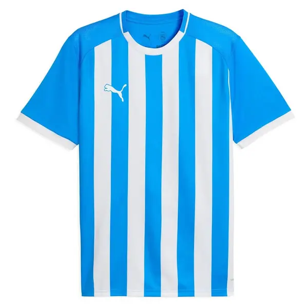 Tricou Puma teamLIGA26 Striped - 02 Electro White, L
