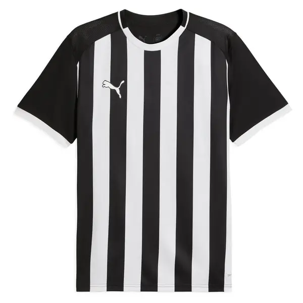 Tricou Puma teamLIGA26 Striped Copii - 03 Black White, 152