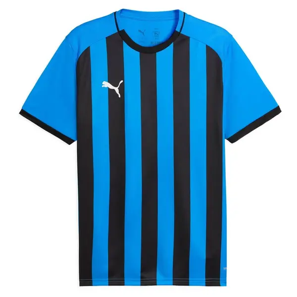 Tricou Puma teamLIGA26 Striped Copii - 12 Electro Black, 140