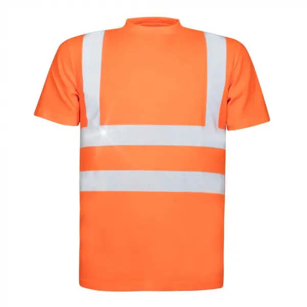Tricou reflectorizant barbati portocaliu cu maneca scurta - REF 102 XXL, PORTOCALIU FLUO