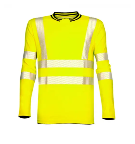 Tricou reflectorizant galben cu maneca lunga, Ardon Signal M, GALBEN FLUO