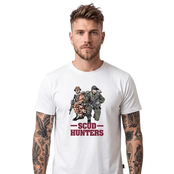 Tricou Scud Hunters alb Helikon-Tex - XL