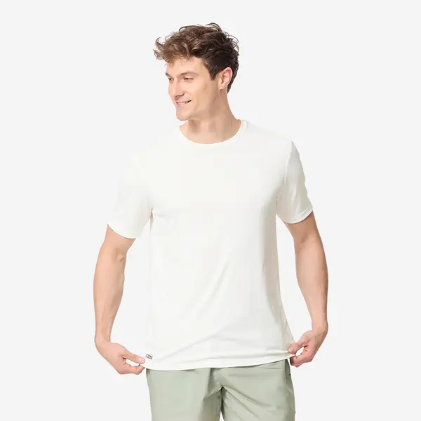 Tricou Surf anti-UV UPF50+, UV>95% Alb Bărbați