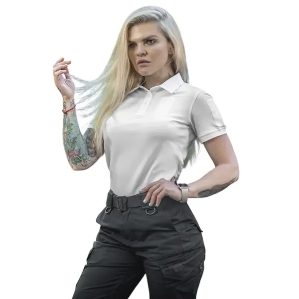 Tricou Tactic Polo Dama Alb – M-TAC - S