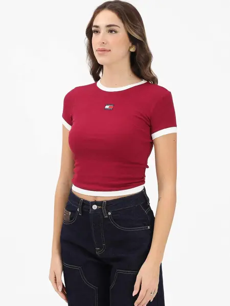 Tricou Tjw Slim Sh Badge Ss Rib Ext