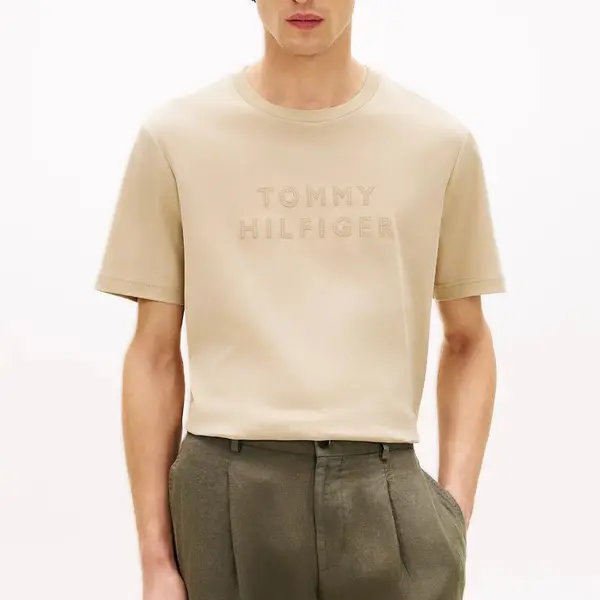 Tricou Tommy Hilfiger MIX MEDIA INTERLOCK TEE