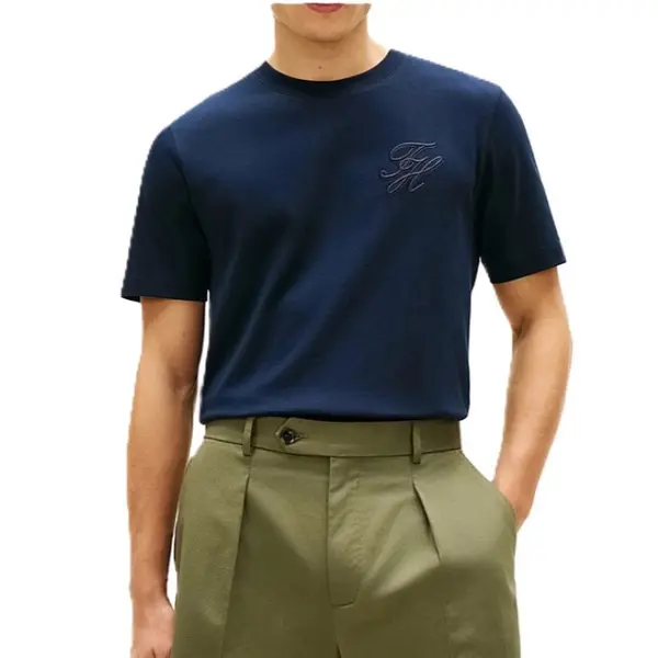 Tricou Tommy Hilfiger SCRIPT LIGHT INTERLOCK TEE