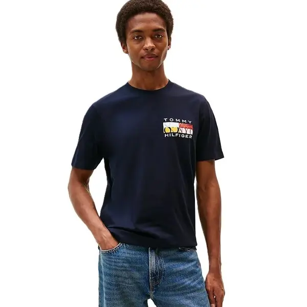 Tricou Tommy Hilfiger TH COLOUR FLAG TEE