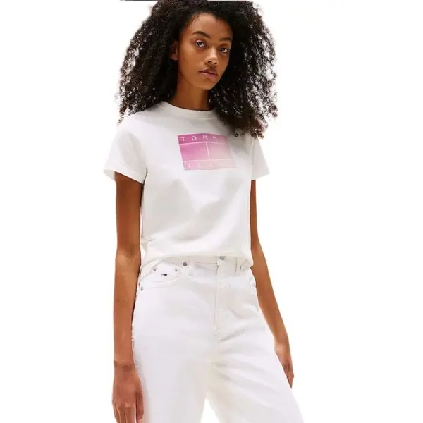 Tricou Tommy Hilfiger TJW REG GRADIENT FLAG SS