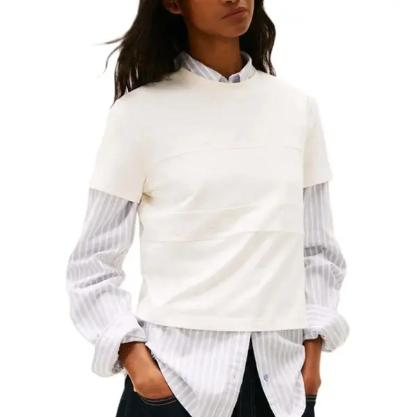 Tricou Tommy Hilfiger TJW REG SH TONAL FLAG TEE