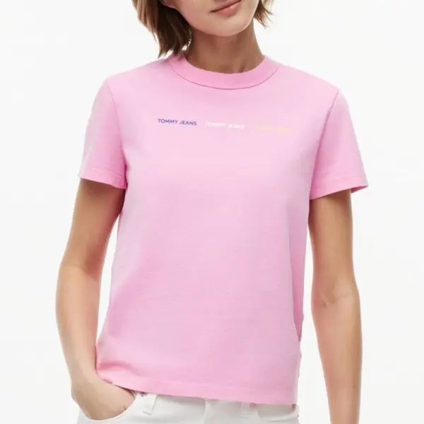 Tricou Tommy Hilfiger TJW REG TJ REPEAT WASH TEE