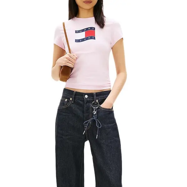 Tricou Tommy Hilfiger TJW SLIM WAVY FLAG TEE EXT