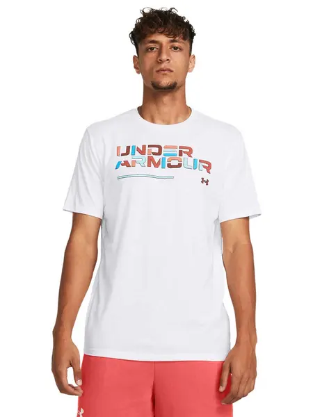 Tricou Ua Colorblock Wordmark Ss