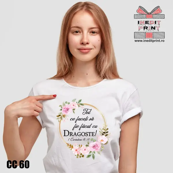 Tricou Verset 1 Corinteni 16:14 CC60 -
