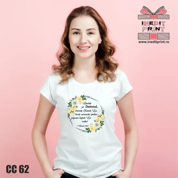 Tricou Verset 1 Cronici 16:8 CC62 -